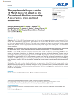 The psychosocial impacts of the 15 March terrorist attack on the Christchurch Muslim community: A descriptive, cross-sectional assessment
