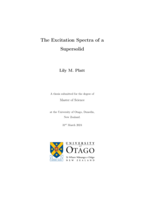 The Excitation Spectra of a Supersolid