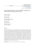 The revitalised Fonofale as a research paradigm: A perspective on Pacific sexuality and reproduction research