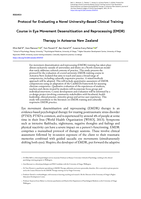 Protocol for Evaluating a Novel University-Based Clinical Training Course in Eye Movement Desensitisation and Reprocessing (EMDR) Therapy in Aotearoa New Zealand