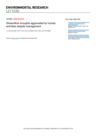 Streamflow droughts aggravated by human activities despite management