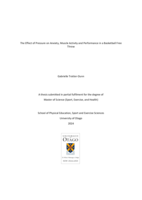 The Effect of Pressure on Anxiety, Muscle Activity and Performance in a Basketball Free Throw