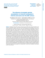 The influence of energetic particle precipitation on Antarctic stratospheric chlorine and ozone over the 20th century