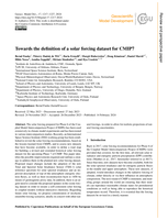 Towards the definition of a solar forcing dataset for CMIP7