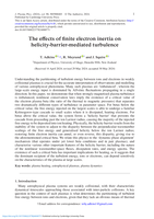 The effects of finite electron inertia on helicity-barrier-mediated turbulence