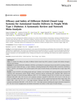Efficacy and Safety of Different Hybrid Closed Loop Systems for Automated Insulin Delivery in People With Type 1 Diabetes: A Systematic Review and Network Meta-Analysis
