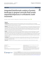Integrated bioinformatic analysis of protein landscape in gingival crevicular fluid unveils sequential bioprocess in orthodontic tooth movement