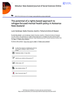 The potential of a rights-based approach to refugee-focused mental health policy in Aotearoa New Zealand