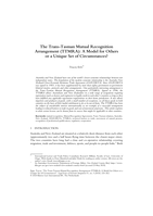 The Trans-Tasman Mutual Recognition Arrangement (TTMRA): A Model for Others or a Unique Set of Circumstances?