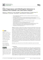 Daily Temperatures and Child Hospital Admissions in Aotearoa New Zealand: Case Time Series Analysis