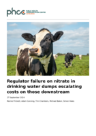 Regulator failure on nitrate in drinking water dumps escalating costs on those downstream