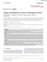 Apathy and Impulsivity Co-Occur in Huntington's Disease
