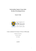 Understanding vaping in young adults: The role of psychological factors