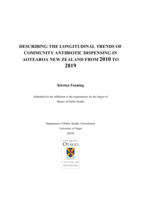 Describing the longitudinal trends of community antibiotic dispensing in Aotearoa New Zealand from 2010 to 2019