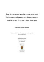 The spatiotemporal development and evolution of intraplate volcanism at the Dunedin Volcano, New Zealand