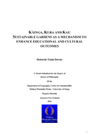 Kainga, kura and kai: Sustainable gardens as a mechanism to enhance educational and cultural outcomes
