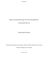Sugar-sweetened Beverage Tax Pass-through Rates: A Systematic Review
