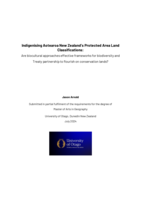 Indigenising Aotearoa New Zealand's Protected Area Land Classifications: Are biocultural approaches effective frameworks for biodiversity and Treaty Partnership to Flourish on Conservation Lands?
