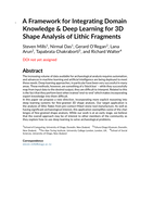 A Framework for Integrating Domain Knowledge & Deep Learning for 3D Shape Analysis of Lithic Fragments
