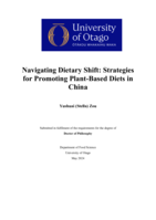 Navigating dietary shift: Strategies for promoting plant-based diets in China