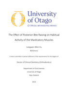 The effect of posterior bite raising on habitual activity of the masticatory muscles