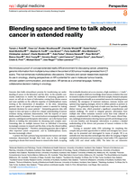 Blending space and time to talk about cancer in extended reality