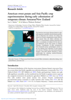 American sweet potato and Asia-Pacific crop experimentation during early colonisation of temperate-climate Aotearoa/New Zealand