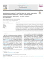 Metabolomic investigation of fresh beef, lamb and venison using nuclear magnetic resonance spectroscopy in relation to colour stability