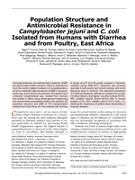 Population Structure and Antimicrobial Resistance in Campylobacter jejuni and C. coli Isolated from Humans with Diarrhea and from Poultry, East Africa