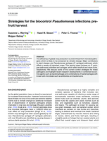Strategies for the biocontrol Pseudomonas infections pre-fruit harvest