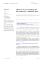 Editorial: Dynamic earthquake hazard and risk communication