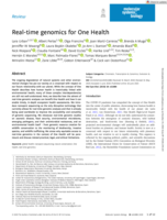 Real‐time genomics for One Health