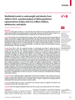 Worldwide trends in underweight and obesity from 1990 to 2022: a pooled analysis of 3663 population-representative studies with 222 million children, adolescents, and adults