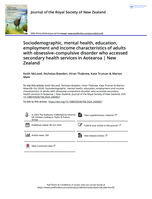 Sociodemographic, mental health, education, employment and income characteristics of adults with obsessive–compulsive disorder who accessed secondary health services in Aotearoa | New Zealand