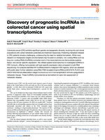 Discovery of prognostic lncRNAs in colorectal cancer using spatial transcriptomics