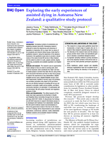 Exploring the early experiences of assisted dying in Aotearoa New Zealand: a qualitative study protocol