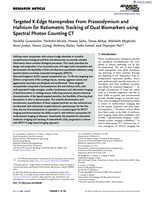 Targeted K-Edge Nanoprobes From Praseodymium and Hafnium for Ratiometric Tracking of Dual Biomarkers using Spectral Photon Counting CT