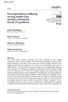 Conceptualising wellbeing among health-care workers during the Covid-19 pandemic