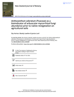 Anthoxanthum odoratum (Poaceae) as a bioindicator of arbuscular mycorrhizal fungi abundance prior to native revegetation on agricultural soils