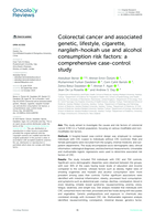 Colorectal cancer and associated genetic, lifestyle, cigarette, nargileh-hookah use and alcohol consumption risk factors: a comprehensive case-control study