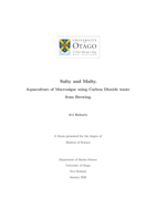 Salty and Malty. Aquaculture of Macroalgae using Carbon Dioxide waste from Brewing