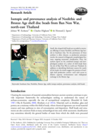Isotopic and provenance analysis of Neolithic and Bronze Age shell disc beads from Ban Non Wat, north‐east Thailand