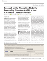Research on the Alternative Model for Personality Disorders (AMPD) in Iran: A Narrative Literature Review