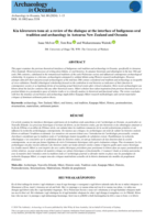 Kia kōrerorero tonu ai: a review of the dialogue at the interface of Indigenous oral tradition and archaeology in Aotearoa New Zealand and Oceania