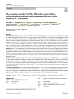 The population-specific Thr44Met OCT3 coding variant affects metformin pharmacokinetics with subsequent effects on insulin sensitivity in C57Bl/6J mice