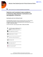 Selective and consistent news avoidance in Aotearoa New Zealand: motivations and demographic influences