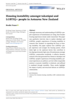 Housing instability amongst takatāpui and LGBTIQ+ people in Aotearoa New Zealand