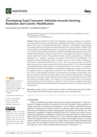 Developing Food Consumer Attitudes towards Ionizing Radiation and Genetic Modification