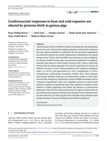 Cardiovascular responses to heat and cold exposure are altered by preterm birth in guinea pigs
