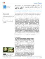 Synchrotron CT dosimetry for wiggler operation at reduced magnetic field and spatial modulation with bow tie filters